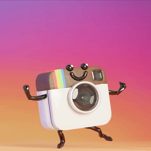 Cute Instagram Character GIF
